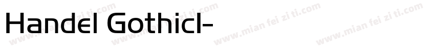 Handel GothicI字体转换